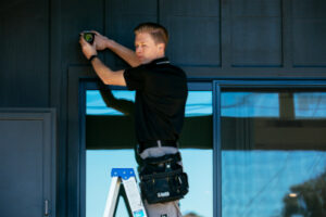 professional technicians can install your security system but most can be done yourself